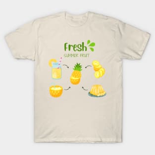 Pineapple Fresh Summer Fruit T-Shirt